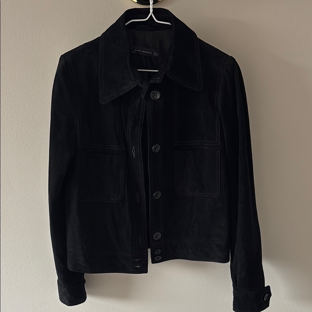 Zara Black Suede Jacket